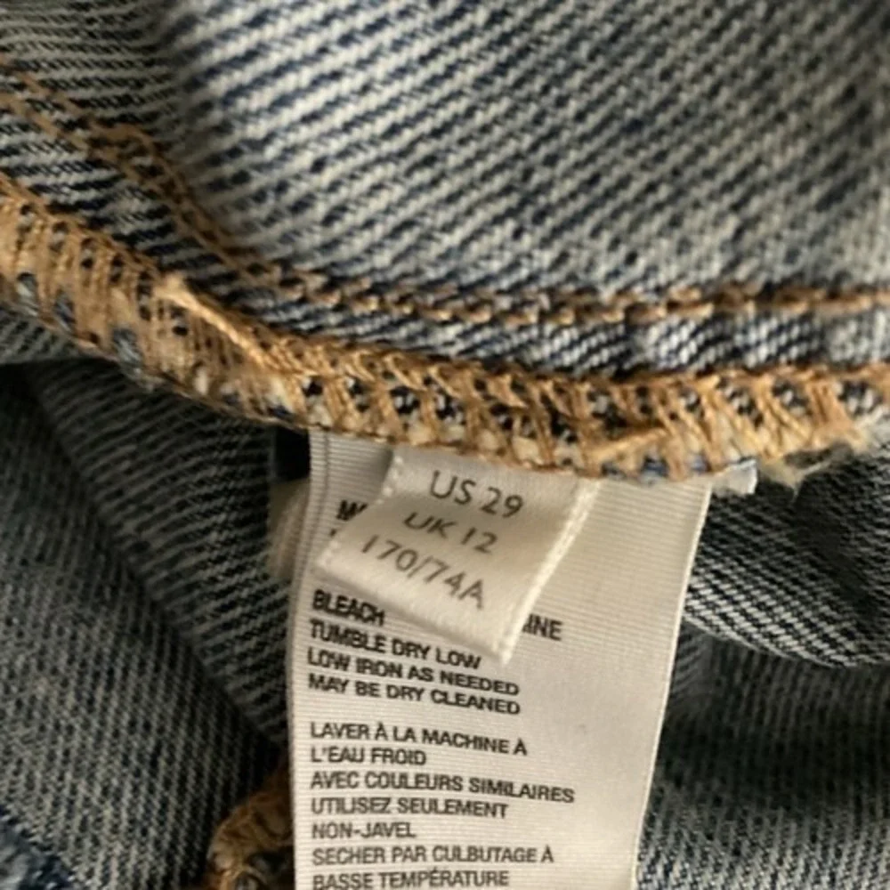 Free People Blue‎ Distressed Button Fly Cutoff Mini Jeans Skirt Women 29 China